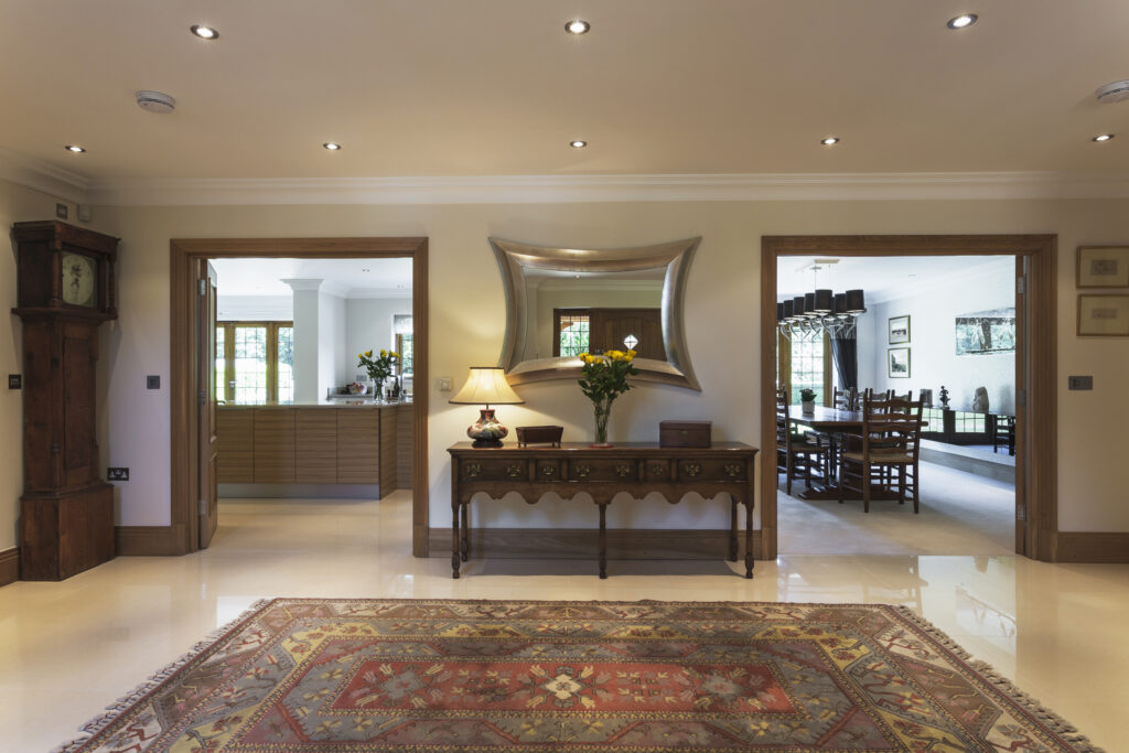 foyer photograph with two doorways